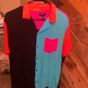 Men’s Multicolor Forever 21 Button Down Shirt
